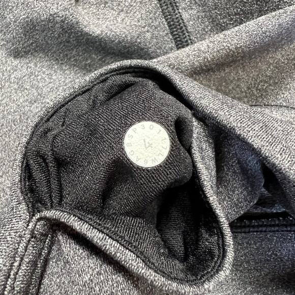 Lululemon Squad Goals Crop 17" Leggings SIZE 4 Heathered Black Gray - Picture 4 of 10